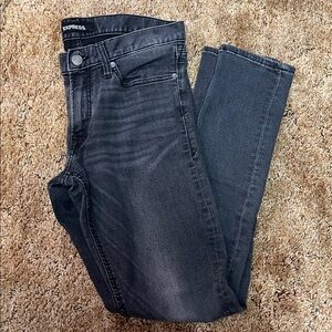 Express Dark Gray Skinny Jeans Men’s 31x32
